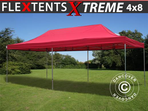 Vouwtent/Easy up tent FleXtents Xtreme 50 4x8m Rood