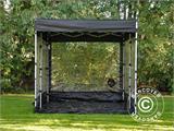 Garage pieghevole FleX Carcover, 2,5x5m, Nero