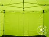 Quick-up telt FleXtents PRO 4x4m Neongul/grønn, inkl. 4 sider