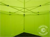 Brzo sklopivi paviljon FleXtents Pro 4x4m Neon žuta/zelena, uključ. 4 bočne stranice