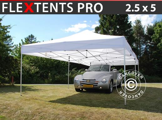 Faltzelt FleXtents PRO 2,5x5m Weiß