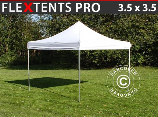 Gazebo pieghevole FleXtents PRO 3,5x3,5m Bianco