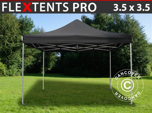 Vouwtent/Easy up tent FleXtents PRO 3,5x3,5m Swart