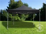 Tente pliante FleXtents PRO 3,5x3,5m Noir, avec 4 cotés