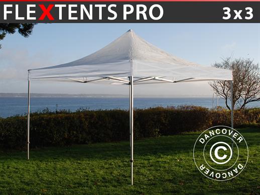 Vouwtent/Easy up tent FleXtents PRO 3x3m Doorzichtig