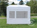 Tente pliante FleXtents PRO Trapezo 2x3m Blanc, avec 4 cotés