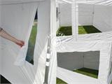 Saliekamā nojume FleXtents PRO Trapezo 2x3m Balts, ar 4 sānu sienām