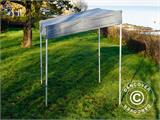 Tente pliante FleXtents PRO Trapezo 2x3m Gris, avec 4 cotés