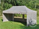 Tenda Dobrável FleXtents PRO "Morocco" 3x6m Latte, inclui 6 paredes laterais