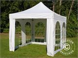 Tente pliante FleXtents PRO Vintage Style 3x3m Blanc, avec 4 cotés Tente pliante FleXtents PRO Vintage Style 3x3m Blanc, avec 4 cotés
