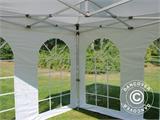 Tente pliante FleXtents PRO Vintage Style 3x3m Blanc, avec 4 cotés