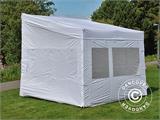 Namiot ekspresowy FleXtents PRO Trapezo 3x3m Biały, mq 4 ściany boczne