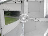 Prekybinė palapinė FleXtents PRO Trapezo 3x3m Balta, su 4 šoninėmis sienomis