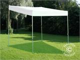 Foldetelt FleXtents PRO Trapezo 3x3m Hvid, inkl. 4 sider