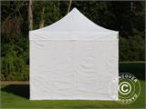 Tente pliante FleXtents Xtreme 50 Vintage Style 3x3m Blanc, avec 4 cotés