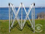 Gazebo pieghevole FleXtents Xtreme 50 Vintage Style 3x3m Bianco, inclusi 4 fianchi