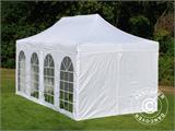 Faltzelt FleXtents PRO Vintage Style 3x6m Weiß, mit 6 Seitenwänden Faltzelt FleXtents PRO Vintage Style 3x6m Weiß, mit 6 Seitenwänden