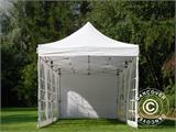 Tenda Dobrável FleXtents PRO Vintage Style 3x6m Branco, incl. 6 paredes laterais