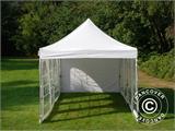 Faltzelt FleXtents PRO Vintage Style 3x6m Weiß, mit 6 Seitenwänden Faltzelt FleXtents PRO Vintage Style 3x6m Weiß, mit 6 Seitenwänden