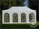 Gazebo pieghevole FleXtents PRO Vintage Style 3x6m Bianco, inclusi 6 fianchi