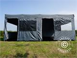 Namiot ekspresowy FleXtents PRO Trapezo 3x6m Szary, mq 4 ściany boczne