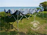 Pop up gazebo FleXtents PRO Trapezo 3x6 m Grey, incl. 4 sidewalls