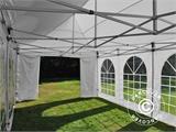 Faltzelt FleXtents PRO Vintage Style 4x8m Weiß, mit 6 Seitenwänden