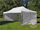 Faltzelt FleXtents Xtreme 50 Vintage Style 4x8m Weiß, mit 6 Seitenwänden