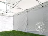 Gazebo pieghevole FleXtents® PRO, Tenda sanitaria e di Primo Soccorso, 3x6m, Bianco, incluse 6 pareti laterali