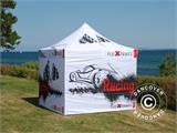 Gazebo pieghevole FleXtents Xtreme 50 Racing 3x3m, edizione limitata