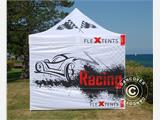 Tenda Dobrável FleXtents Xtreme 50 Racing 3x3m, edição limitada
