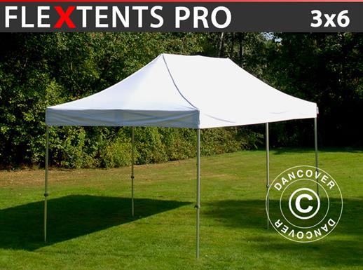 Vouwtent/Easy up tent FleXtents PRO 3x6m Wit