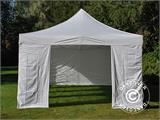 Vouwtent/Easy up tent FleXtents PRO Vintage Style 4x8m Wit, inkl. 6 zijwanden