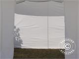 Faltzelt FleXtents Basic v.3, 3x6m Weiß, mit 4 Seitenwänden