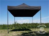 Carpa plegable FleXtents Basic v.3, 3x3m Negro