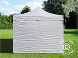 Faltzelt FleXtents Basic v.3, 3x3m Weiß, mit 4 Seitenwänden