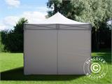 Faltzelt FleXtents Basic v.3, 3x3m Weiß, mit 4 Seitenwänden