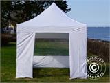 Tente pliante FleXtents Basic v.3, 3x3m Blanc, avec 4 cotés