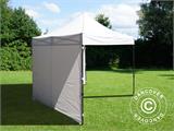 Gazebo pieghevole FleXtents Basic v.3, 3x3m Bianco, inclusi 4 fianchi