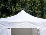 Faltzelt FleXtents Basic v.3, 3x3m Weiß, mit 4 Seitenwänden