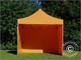 Tente pliante FleXtents PRO Steel 3x3m Orange, avec 4 cotés