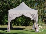 Carpa plegable FleXtents PRO Steel "Raj" 3x3m Latte/Naranja