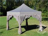 Vouwtent/Easy up tent FleXtents PRO Steel "Raj" 3x3m Latte/Oranje