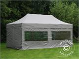 Vouwtent/Easy up tent FleXtents PRO Steel 3x6m Latte, inkl. 6 Zijwanden