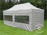 Tenda Dobrável FleXtents PRO Steel 3x6m Latte, incl. 6 paredes laterais