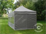 Faltzelt FleXtents PRO Steel 3x6m Latte, mit 6 Seitenwänden