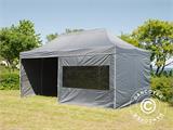 Snabbtält FleXtents PRO Steel 3x6m Grå, inkl. 6 sidor