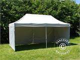 Gazebo pieghevole FleXtents PRO Steel 3x6m Argento, inclusi 6 fianchi