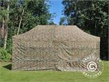 Foldetelt FleXtents PRO Steel 3x6m Camouflage/Militær, inkl. 6 sider