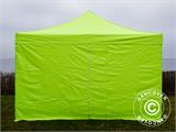 Pop up gazebo FleXtents PRO Steel 4x4 m Neon yellow/green, incl. 4 sidewalls